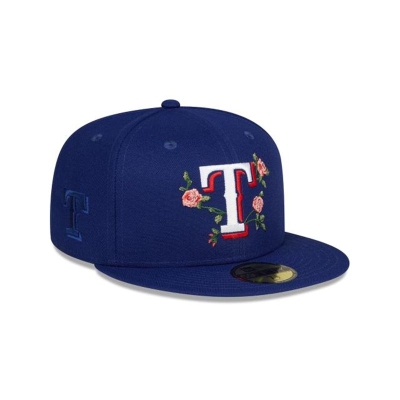 Blue Texas Rangers Hat - New Era MLB Bloom 59FIFTY Fitted Caps USA4162905